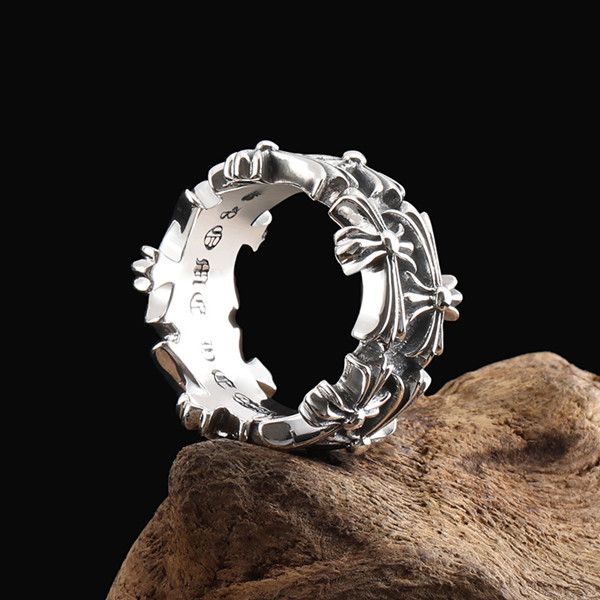 Handmade 925 sterling silver double layers crosses band rings American European punk style antique designer luxury jewelry accessories gifts
Handmade 925 sterling silver double layers crosses band rings American European punk style antique designer luxury jewelry accessories gifts