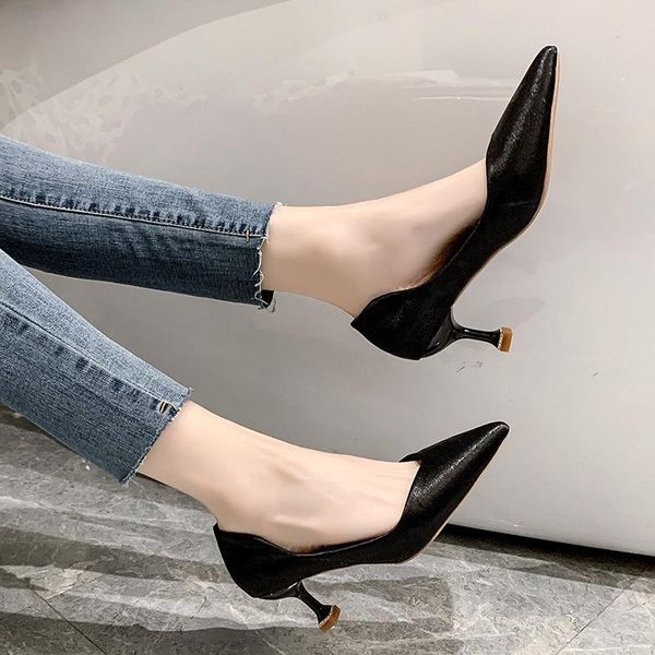 dress shoes 2021 pointed toe high heels women spring autumn professional ol work fashion wild fine single w37-26, Black
dress shoes 2021 pointed toe high heels women spring autumn professional ol work fashion wild fine single w37-26, Black