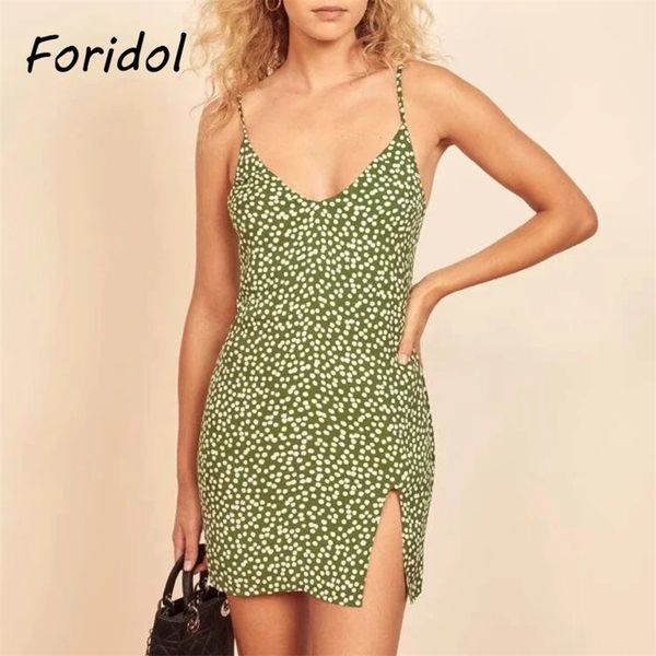 polka dot slit summer dress women strap v neck slip short mini casual boho beach sundress green 210427, Black;red
polka dot slit summer dress women strap v neck slip short mini casual boho beach sundress green 210427, Black;red