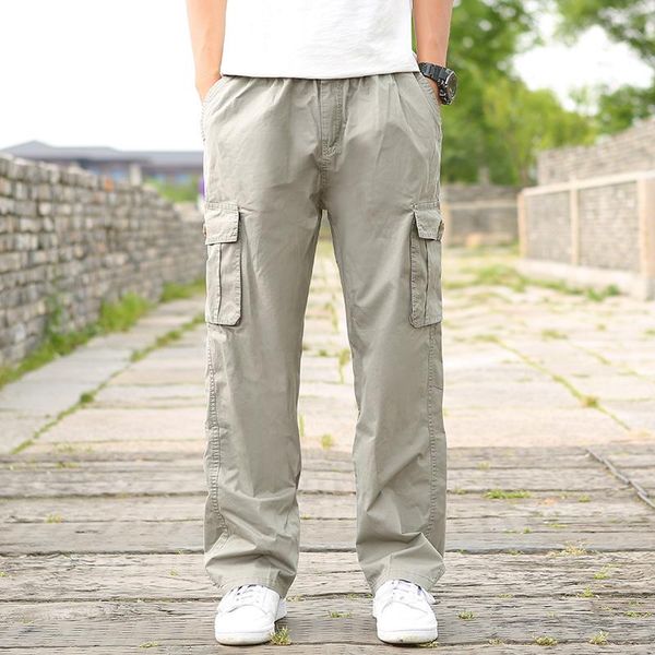 men's pants summer spring cotton cargo trousers for men sports military style big size plus fat pockets loose 6xl, Black
men's pants summer spring cotton cargo trousers for men sports military style big size plus fat pockets loose 6xl, Black