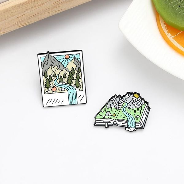 pins, brooches bag clothes lapel pins badge jewelry gift for friends camping enamel pin mountain forest po picture book brooch, Gray
pins, brooches bag clothes lapel pins badge jewelry gift for friends camping enamel pin mountain forest po picture book brooch, Gray