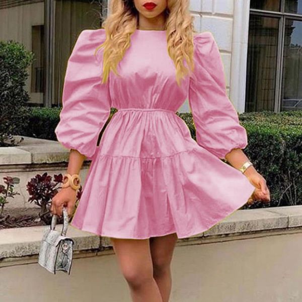 casual dresses women pink dress summer elegant fashion mini tunics long sleeve ruffle cute vacation party outfits plus size 2xl, Black;gray
casual dresses women pink dress summer elegant fashion mini tunics long sleeve ruffle cute vacation party outfits plus size 2xl, Black;gray