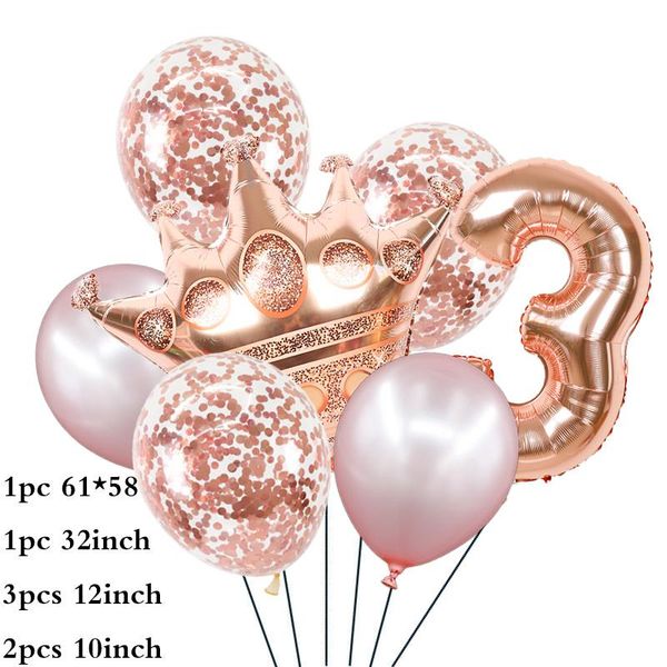 party decoration 8pcs/lot rose gold crown number one to nine foil confetti balloons happy birthday decorations toys supplies
party decoration 8pcs/lot rose gold crown number one to nine foil confetti balloons happy birthday decorations toys supplies