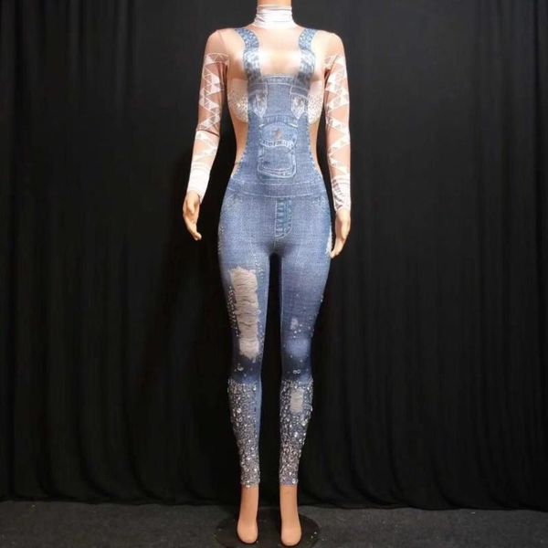 women's jumpsuits & rompers bright stones jeans printed jumpsuit rhinestones skinny leggings nightclub show birthday party prom outfit, Black;white
women's jumpsuits & rompers bright stones jeans printed jumpsuit rhinestones skinny leggings nightclub show birthday party prom outfit, Black;white