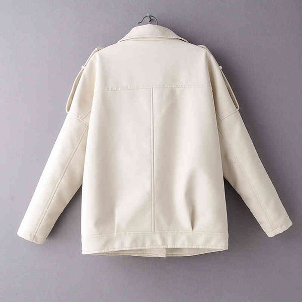 women's jackets spring autumn pu leather jacket women moto biker lapel zipper beige warm faux soft coat loose outwear cu27, Black;brown
women's jackets spring autumn pu leather jacket women moto biker lapel zipper beige warm faux soft coat loose outwear cu27, Black;brown