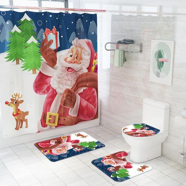 shower curtains christmas santa claus cartoon waterproof curtain print bathroom non-slip animal bath mat toilet cover carpet set
shower curtains christmas santa claus cartoon waterproof curtain print bathroom non-slip animal bath mat toilet cover carpet set