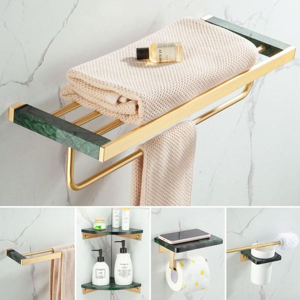 bath accessory set nordic luxury bathroom accessories brushed gold towel rack green marble bras solid brass holder wall hanging shelf
bath accessory set nordic luxury bathroom accessories brushed gold towel rack green marble bras solid brass holder wall hanging shelf