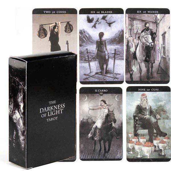 the darkness of light tarot 78-card deckcards oracles cards witchcraft religion divination tools beginner psychic
the darkness of light tarot 78-card deckcards oracles cards witchcraft religion divination tools beginner psychic