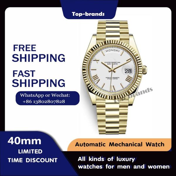 wristwatches oyster perpetualday-date40 prestigious watch calendar week display waterproof automatic winding men's luxury brand, Slivery;brown
wristwatches oyster perpetualday-date40 prestigious watch calendar week display waterproof automatic winding men's luxury brand, Slivery;brown