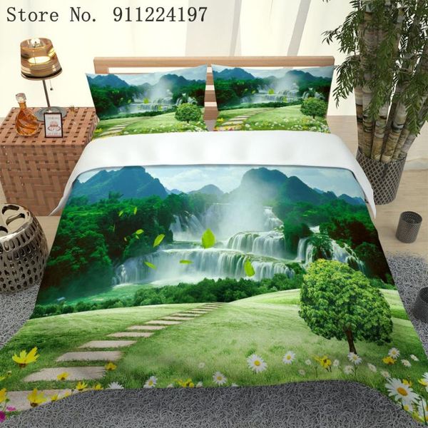 bedding sets home textile natural scenery pattern bed linens 3d landscape forest waterfall print duvet cover set bedspreads
bedding sets home textile natural scenery pattern bed linens 3d landscape forest waterfall print duvet cover set bedspreads