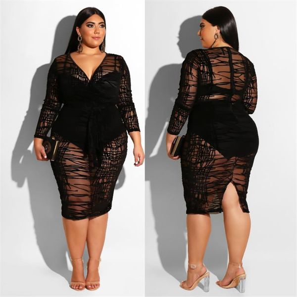 casual dresses tmustobe plus size perspective lace dress women bandage long sleeve midi stripe party with sashes vestidos, Black;gray
casual dresses tmustobe plus size perspective lace dress women bandage long sleeve midi stripe party with sashes vestidos, Black;gray