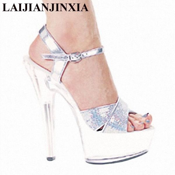 15 cm high-heeled sandals nightclub shoes pole dancing model high heels fashion women's, Black
15 cm high-heeled sandals nightclub shoes pole dancing model high heels fashion women's, Black
