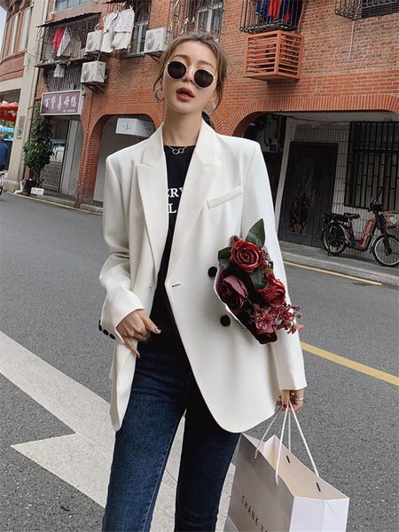 suit white female jacket 2021 temper british casual design double-breasted retro-chic blazer ladies zh271 qxkg, White;black
suit white female jacket 2021 temper british casual design double-breasted retro-chic blazer ladies zh271 qxkg, White;black