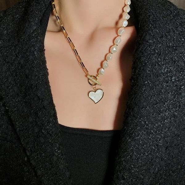 designer love pendant necklace light luxury niche imitation pearl net red long sweater chain anti-fading trend, Silver
designer love pendant necklace light luxury niche imitation pearl net red long sweater chain anti-fading trend, Silver