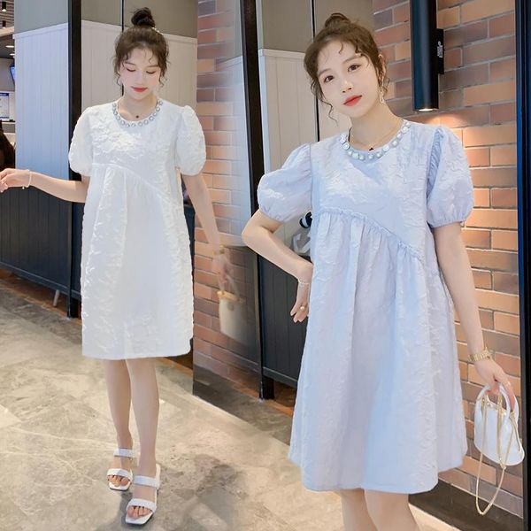 maternity dresses 020# clothes summer short sleeves midi dress solid color o neck loose fashion pregnant women pregnancy, White
maternity dresses 020# clothes summer short sleeves midi dress solid color o neck loose fashion pregnant women pregnancy, White