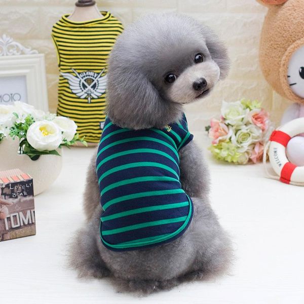 color cotton pet cat clothing for spring and summer cute stripe puppy small dog vest t-shirt kitten shirt xs s m l xl costumes
color cotton pet cat clothing for spring and summer cute stripe puppy small dog vest t-shirt kitten shirt xs s m l xl costumes