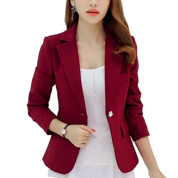 women's suits & blazers long-sleeved slim women and jackets small suit korean version (gray/blue/wine red/navy blue) ladies blazer, White;black
women's suits & blazers long-sleeved slim women and jackets small suit korean version (gray/blue/wine red/navy blue) ladies blazer, White;black