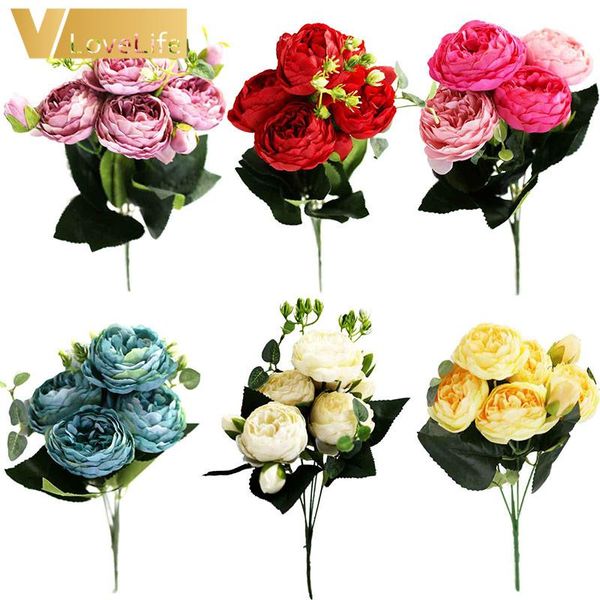 decorative flowers & wreaths 30cm rose silk bouquet peony artificial 5 big heads 4 small bud bride wedding home decoration fake faux
decorative flowers & wreaths 30cm rose silk bouquet peony artificial 5 big heads 4 small bud bride wedding home decoration fake faux