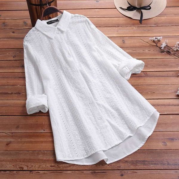 blouses elegant solid shirts women's spring embroidery blouses 2021 casual long sleeve blusas female lapel button tunic plus size, White
blouses elegant solid shirts women's spring embroidery blouses 2021 casual long sleeve blusas female lapel button tunic plus size, White