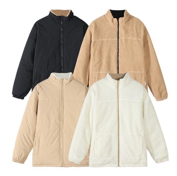 fashion down jacket lamb cashmere cotton winter jackets keep warm wear on both sides stylist men and women thicken outdoor coats cold protec, Black
fashion down jacket lamb cashmere cotton winter jackets keep warm wear on both sides stylist men and women thicken outdoor coats cold protec, Black