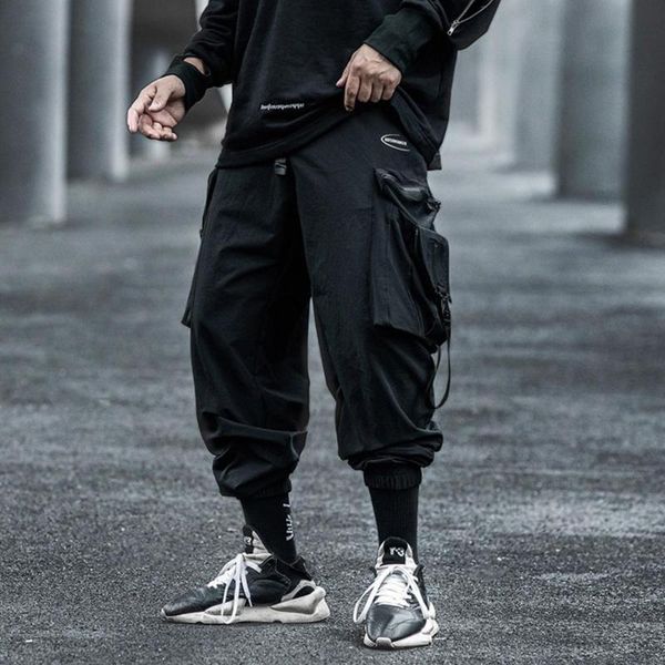 aprilmomo 2021 streetwear multi pockets ribbons cargo pant man hip hop tactical function pants elastic jogger men trousers men's, Black
aprilmomo 2021 streetwear multi pockets ribbons cargo pant man hip hop tactical function pants elastic jogger men trousers men's, Black
