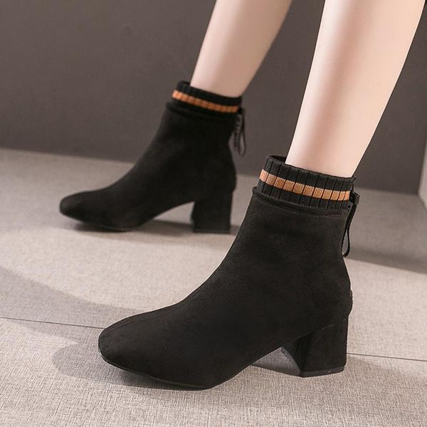 boots women's 2021 autumn square head thick with casual suede cm booties high heels, Black
boots women's 2021 autumn square head thick with casual suede cm booties high heels, Black