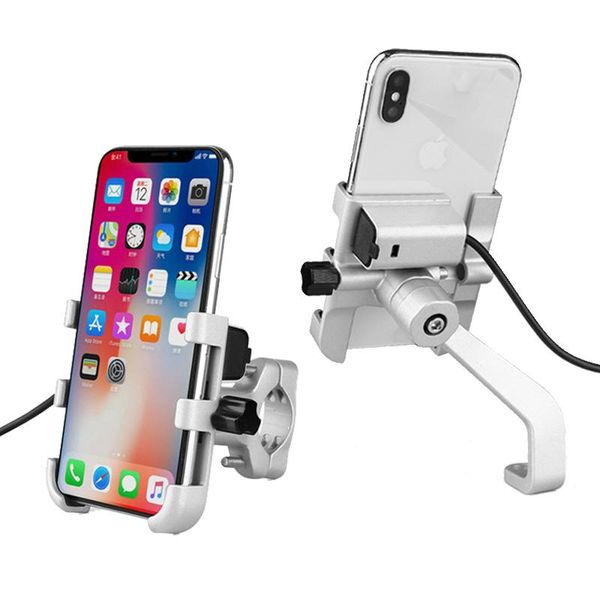 aluminum alloy motorcycle phone holder stand with usb charger support moto mirro handlebar mobil bracket mount for cell mounts & hold holder
aluminum alloy motorcycle phone holder stand with usb charger support moto mirro handlebar mobil bracket mount for cell mounts & hold holder