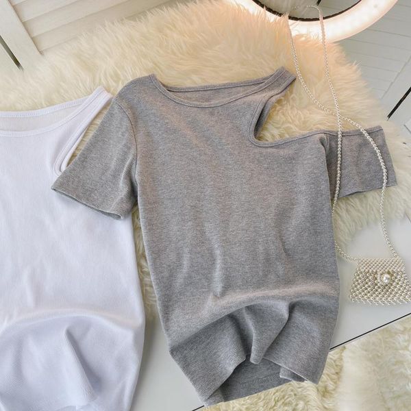 women's blouses & shirts singreiny design hollow off shoulder blouse women short sleeve o neck solid slim summer korean fashion street, White
women's blouses & shirts singreiny design hollow off shoulder blouse women short sleeve o neck solid slim summer korean fashion street, White