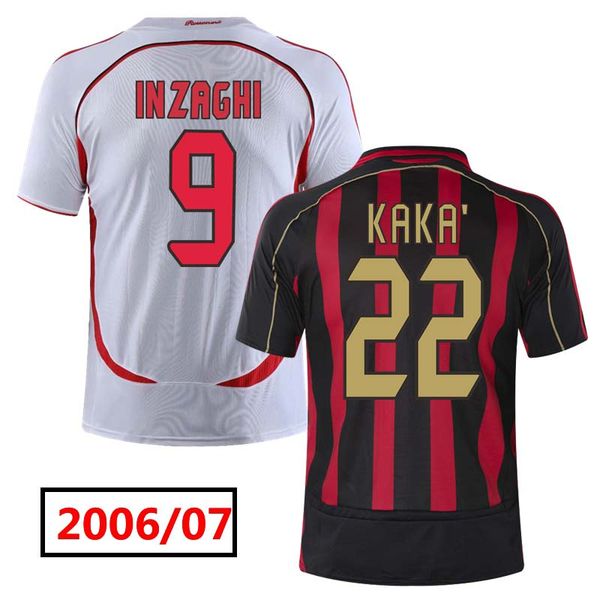2006/07 milan retro soccer jersey home and away red white black kaka maldili inzaghi football shirts camiseta uniforms in stock, Black;yellow
2006/07 milan retro soccer jersey home and away red white black kaka maldili inzaghi football shirts camiseta uniforms in stock, Black;yellow