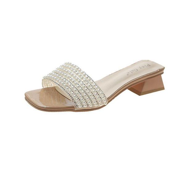 slippers 2021 summer women's shoes slip-on solid string bead fashion leisure low heels square heel, Black
slippers 2021 summer women's shoes slip-on solid string bead fashion leisure low heels square heel, Black