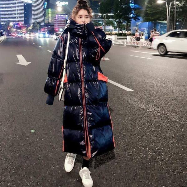 women's down & parkas thickened jacket winter long coat hooded parka white duck over the knee, Black
women's down & parkas thickened jacket winter long coat hooded parka white duck over the knee, Black