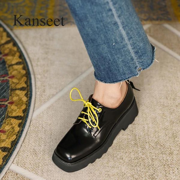 dress shoes kanseet women's pumps 2021 autumn square toe lace-up cow leather handmade casual chunky heels platform 40, Black
dress shoes kanseet women's pumps 2021 autumn square toe lace-up cow leather handmade casual chunky heels platform 40, Black