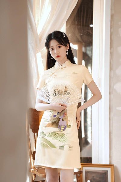 ethnic clothing national wind retro cheongsam improved version of the young girl literary models cute sweet fresh dress modern qipao s-3xl, Red
ethnic clothing national wind retro cheongsam improved version of the young girl literary models cute sweet fresh dress modern qipao s-3xl, Red