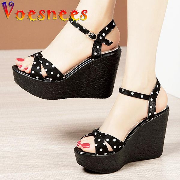 dress shoes 11cm summer heel burgundy polka dot butterfly-knot sandals buckle strap wedges platform high heels peep toe women, Black
dress shoes 11cm summer heel burgundy polka dot butterfly-knot sandals buckle strap wedges platform high heels peep toe women, Black