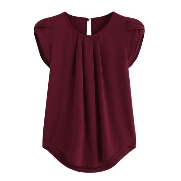 women blouse new summer o-neck short sleeve solid shirts casual loose plus size tees baggy irregular blusas pullover, White
women blouse new summer o-neck short sleeve solid shirts casual loose plus size tees baggy irregular blusas pullover, White