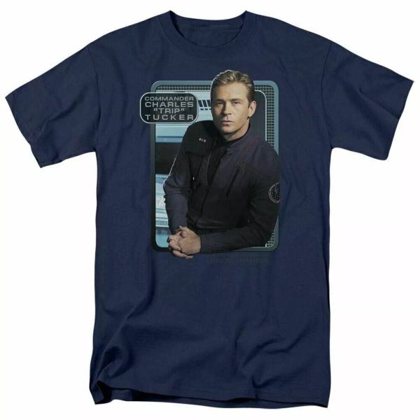 Star Trek Enterprise Trip Tucker T Shirt Licensed Sci-Fi TV Classic Navy Blue, White;black
Star Trek Enterprise Trip Tucker T Shirt Licensed Sci-Fi TV Classic Navy Blue, White;black