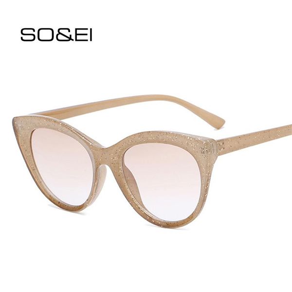 so&ei fashion cat eye women sunglasses vintage gradient eyewear men oval lens trending sun glasses shades uv400, White;black
so&ei fashion cat eye women sunglasses vintage gradient eyewear men oval lens trending sun glasses shades uv400, White;black