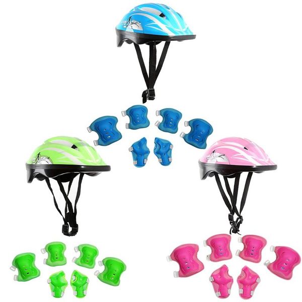 cycling helmets 7pcs/set kids roller skating bicycle helmet knee wrist guard elbow pad set for children sports protective gear
cycling helmets 7pcs/set kids roller skating bicycle helmet knee wrist guard elbow pad set for children sports protective gear