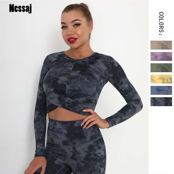 nessaj hem cross-slim fitness clothes sanded nude seamless tie-dye sports long-sleeved workout women t-shirt women's, White
nessaj hem cross-slim fitness clothes sanded nude seamless tie-dye sports long-sleeved workout women t-shirt women's, White