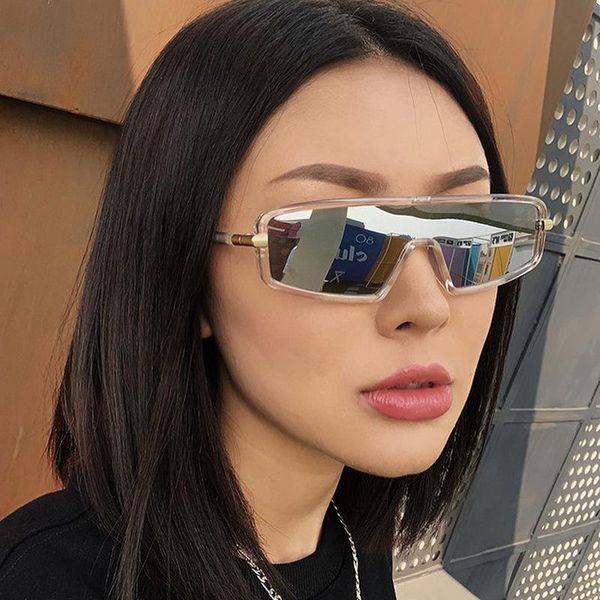 sunglasses small cat eye men women rectangle one pieces mirror gradient lens luxury designer eyewear uv400 sun glasses shades, White;black
sunglasses small cat eye men women rectangle one pieces mirror gradient lens luxury designer eyewear uv400 sun glasses shades, White;black