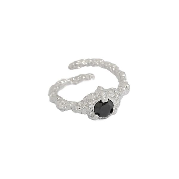 cold wind korean version of sterling silver ring irregular bump lava black zircon jewelry wild opening accessories
cold wind korean version of sterling silver ring irregular bump lava black zircon jewelry wild opening accessories