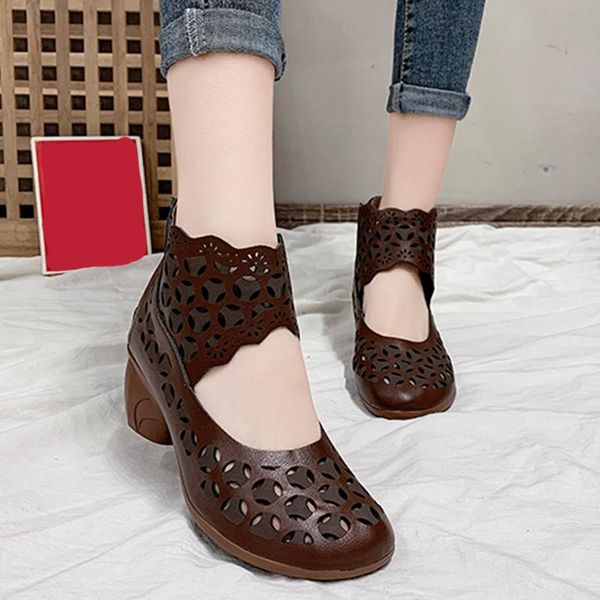 sandals vintage hollow out square heels boots women 2021 pu leather gladiator shoes woman round toe ethnic style, Black
sandals vintage hollow out square heels boots women 2021 pu leather gladiator shoes woman round toe ethnic style, Black