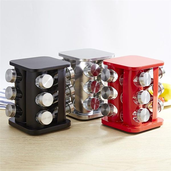 storage bottles & jars 13pcs/set spice glass jar rack stainless steel tins pepper container kitchen organizer 12 seasoning 1pc holder
storage bottles & jars 13pcs/set spice glass jar rack stainless steel tins pepper container kitchen organizer 12 seasoning 1pc holder