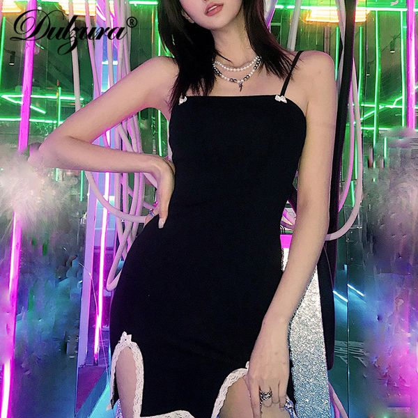 dulzura vintage lace slit bow women strap mini dress backless bodycon party 2021 summer clothes streetwear club gothic, Black;white
dulzura vintage lace slit bow women strap mini dress backless bodycon party 2021 summer clothes streetwear club gothic, Black;white