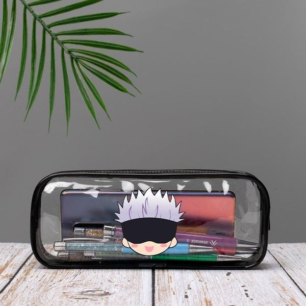 pencil bags fashion simple transparent clear jujutsu kaisen anime bag pvc case stationery pen school office supplies
pencil bags fashion simple transparent clear jujutsu kaisen anime bag pvc case stationery pen school office supplies