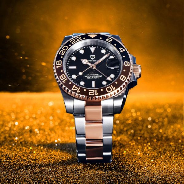 wristwatches pagani design men's 40mm automatic watch sapphire glass luxury mechanical watches stainless steel ceramic bezel waterproof, Slivery;brown
wristwatches pagani design men's 40mm automatic watch sapphire glass luxury mechanical watches stainless steel ceramic bezel waterproof, Slivery;brown
