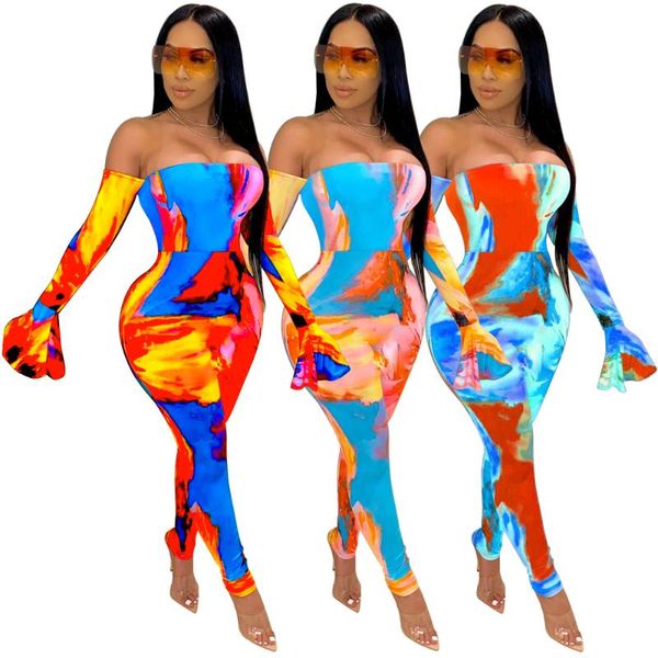 gym clothing autumn spring women jumpsuit off shoulder flare long sleeves bodycon playsuit tie dye print clubwear pants bodysuit, White;black
gym clothing autumn spring women jumpsuit off shoulder flare long sleeves bodycon playsuit tie dye print clubwear pants bodysuit, White;black