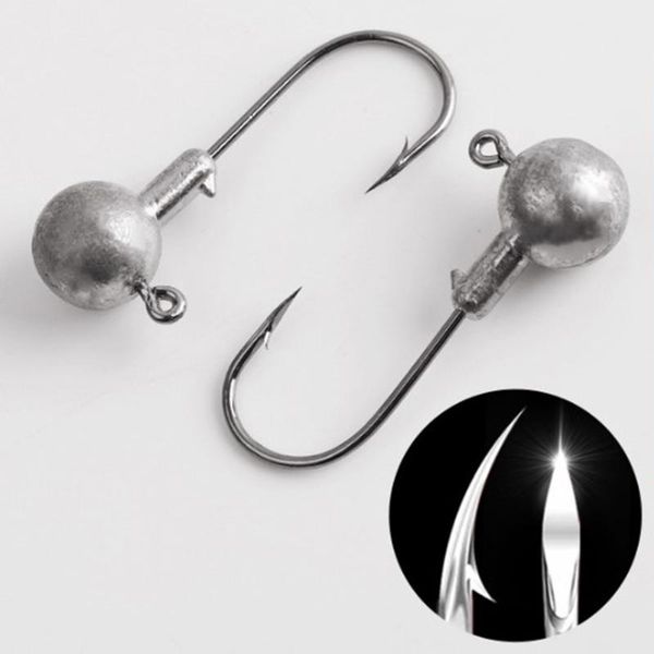 50pcs fishing lead with hook designed super sharp jig head soft lure weights 3.5/5/7/10/14/20g outdoor kit hooks
50pcs fishing lead with hook designed super sharp jig head soft lure weights 3.5/5/7/10/14/20g outdoor kit hooks
