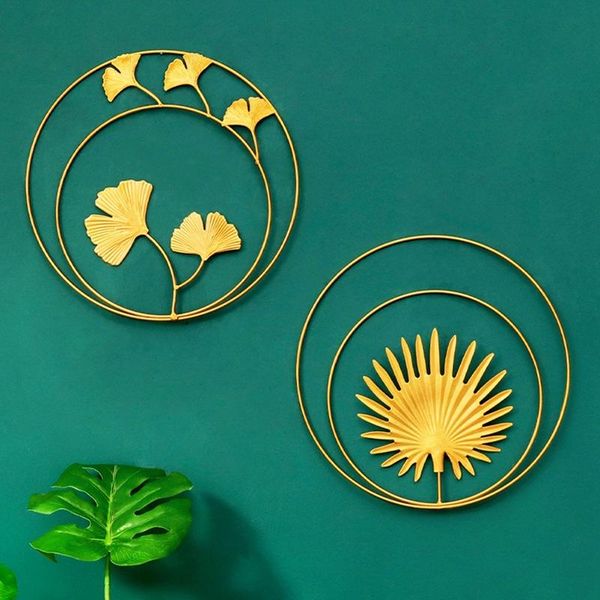 decorative objects & figurines nordic metal wall hanging ornament 2pcs gold round plant leaf background decor frame art crafts for home
decorative objects & figurines nordic metal wall hanging ornament 2pcs gold round plant leaf background decor frame art crafts for home