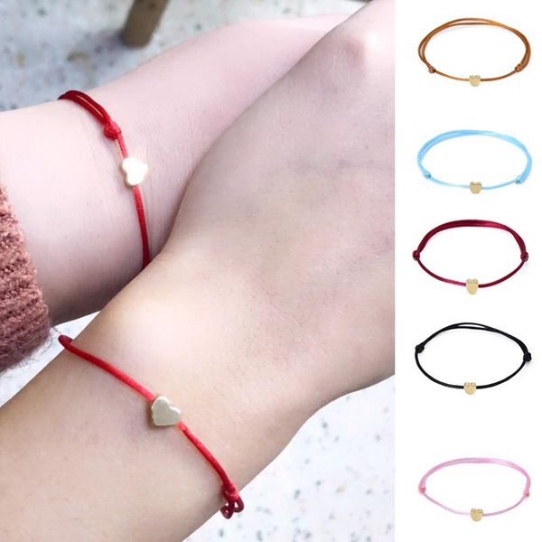 charm bracelets handmade stainless steel love heart bracelet thin red rope thread string wrist for men women couples jewelry, Golden;silver
charm bracelets handmade stainless steel love heart bracelet thin red rope thread string wrist for men women couples jewelry, Golden;silver